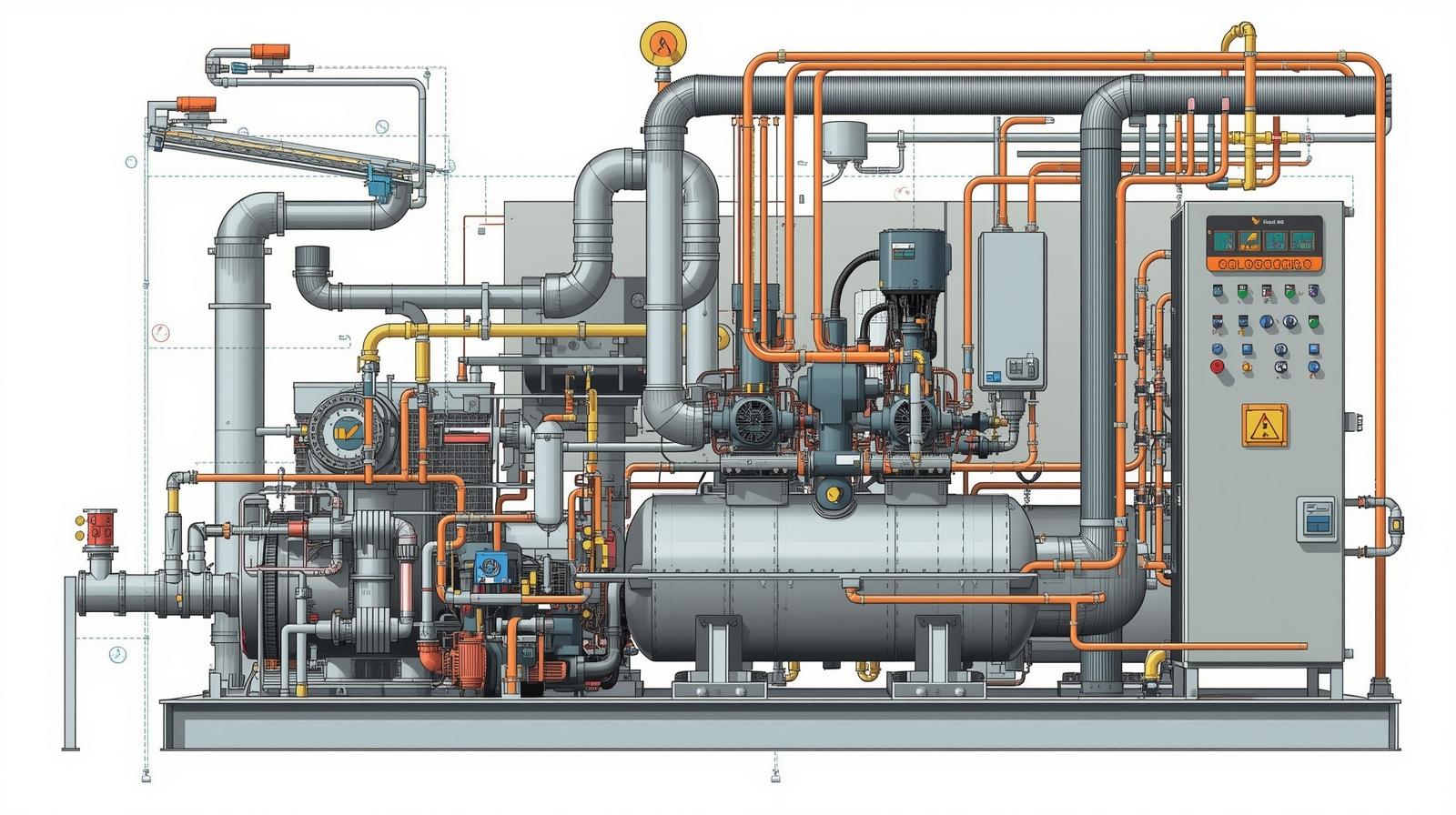 نصب کمپرسور هوا و گاز